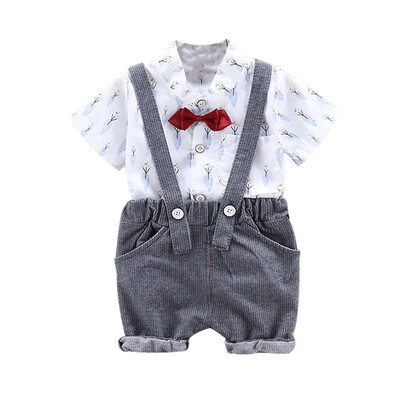 Summer Kid Clothes for Boys Short Sleeve Floral Print Tops T-shirtStrap Shorts Suspenders Fashion Outfits Sets
Summer Kid Clothes for Boys Short Sleeve Floral Print Tops T-shirtStrap Shorts Suspenders Fashion Outfits Sets