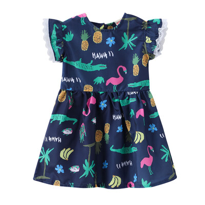 2019 Summer Toddler Kids Baby Girl Vintage TOP SALE Fashion Style Ruffle Sleeve Short Sleeve Printing Floral Fruit Dresses 0-4Y 
2019 Summer Toddler Kids Baby Girl Vintage TOP SALE Fashion Style Ruffle Sleeve Short Sleeve Printing Floral Fruit Dresses 0-4Y