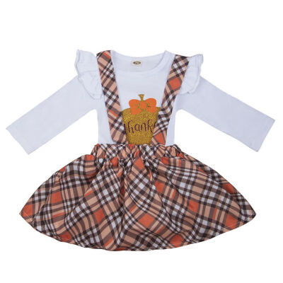 Spring Autumn Casual Fashion Baby Girl Printing Long Sleeve Romper And Striped Suspender Skirt 2PcsSet
Spring Autumn Casual Fashion Baby Girl Printing Long Sleeve Romper And Striped Suspender Skirt 2PcsSet