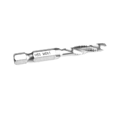 Hex Shank Metric Thread -3M-4M5M6M-8M-10 Titanium-Coated HSS Drill&Tap Bits HSS4241 Hardness is Suitable for WoodPlasti
Hex Shank Metric Thread -3M-4M5M6M-8M-10 Titanium-Coated HSS Drill&Tap Bits HSS4241 Hardness is Suitable for WoodPlasti