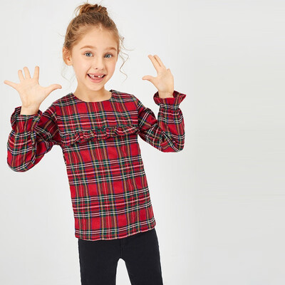 Fashion Baby clothes Cotton Soft Long Sleeve Plaid Lace Bottoming Single Piece t-Shirt for girl 1-7Y
Fashion Baby clothes Cotton Soft Long Sleeve Plaid Lace Bottoming Single Piece t-Shirt for girl 1-7Y