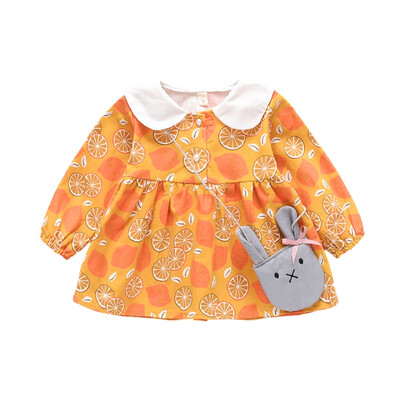 Autumn Casual Baby Girls Long Sleeve Floral Print Dress Kids Sundress With Cute Rabbit Bags
Autumn Casual Baby Girls Long Sleeve Floral Print Dress Kids Sundress With Cute Rabbit Bags