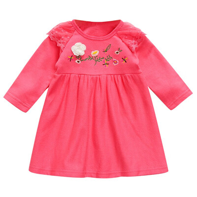 Children Spring Autumn Girls Cute Embroidered Lace Stitching Round Collar Princess Long-Sleeved Sweet Princess Dress
Children Spring Autumn Girls Cute Embroidered Lace Stitching Round Collar Princess Long-Sleeved Sweet Princess Dress