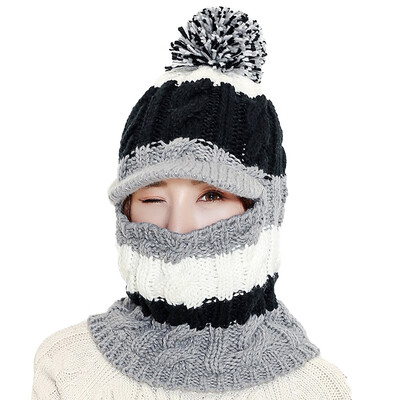 Women Winter Warm Wool Knitted Hat Multifunction Windproof Wool Unique Head Cover Scarf Mask Beanie
Women Winter Warm Wool Knitted Hat Multifunction Windproof Wool Unique Head Cover Scarf Mask Beanie