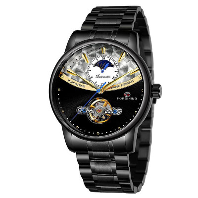 FORSINING 339 Tourbillon Moon Phase Wind-up Movement Mechanical Men Watch Luxury Business Skelenton Male Watch 3ATM Waterproof Wri
FORSINING 339 Tourbillon Moon Phase Wind-up Movement Mechanical Men Watch Luxury Business Skelenton Male Watch 3ATM Waterproof Wri
