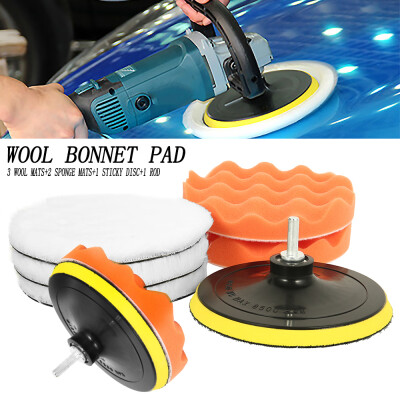 7pcs Sponge&Woolen Polishing Waxing Buffing Pads KitsPolishing Padswith M14 Drill Adapter
7pcs Sponge&Woolen Polishing Waxing Buffing Pads KitsPolishing Padswith M14 Drill Adapter