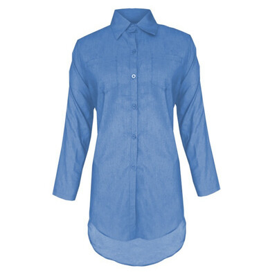 2019 Fashion Long Sleeve Turn-down Collar Shirt New Women Casual Tops Solid Color Shirts Female Front Irregular Long Shirt
2019 Fashion Long Sleeve Turn-down Collar Shirt New Women Casual Tops Solid Color Shirts Female Front Irregular Long Shirt