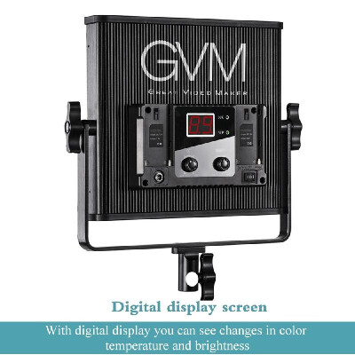 GVM GVM-520LS-B Dimmable Bi-color LED Video Panel Light CRI97 TLCI97 3200-5600K Aluminum Alloy Housing with U-Bracket for Portrai
GVM GVM-520LS-B Dimmable Bi-color LED Video Panel Light CRI97 TLCI97 3200-5600K Aluminum Alloy Housing with U-Bracket for Portrai