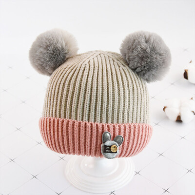 Warm Winter Newborn Cute Warm Kids Girls Boys Baby Cartoon Bear Hats Knitted Wool Hemming Caps With Ball
Warm Winter Newborn Cute Warm Kids Girls Boys Baby Cartoon Bear Hats Knitted Wool Hemming Caps With Ball