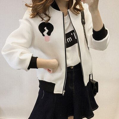 Korean Print Loose Sports Short Cardigan Women Coat Fashion Casual Long-sleeve Jackets 3 Colors -2XL Size
Korean Print Loose Sports Short Cardigan Women Coat Fashion Casual Long-sleeve Jackets 3 Colors -2XL Size