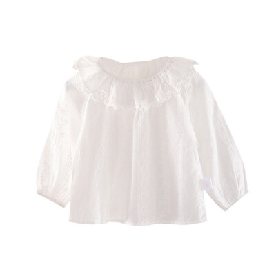 Baby Girl Shirt Casual Solid Color Flower Embroidery Lapel Lace Collar Long Sleeve Doll Shirt
Baby Girl Shirt Casual Solid Color Flower Embroidery Lapel Lace Collar Long Sleeve Doll Shirt