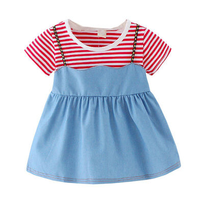 Summer Baby Girls dress Striped Print Dress Denim Brief Kids Dresses Sundress Outfits
Summer Baby Girls dress Striped Print Dress Denim Brief Kids Dresses Sundress Outfits