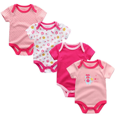 4PCSLot Baby Clothing Sets Baby Girls Clothes Rpmpers Newborn 0-12M 100Cotton Print Short Sleeve Baby Boys Clothes Bodysuits
4PCSLot Baby Clothing Sets Baby Girls Clothes Rpmpers Newborn 0-12M 100Cotton Print Short Sleeve Baby Boys Clothes Bodysuits
