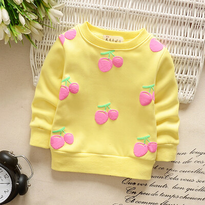 2019 Baby Girls Sweatshirts Autumn Winter Thicken Warm Children Hoodies Toddler Cherry Printed Long Sleeve Kids T-shirt Clothes
2019 Baby Girls Sweatshirts Autumn Winter Thicken Warm Children Hoodies Toddler Cherry Printed Long Sleeve Kids T-shirt Clothes