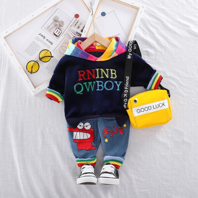 Children Set 0-3T New Autumn Baby Girls Boys Long Sleeve Letters Print Hoodie Sweatshirt TopsCartoon Pants Trouser Costume Set
Children Set 0-3T New Autumn Baby Girls Boys Long Sleeve Letters Print Hoodie Sweatshirt TopsCartoon Pants Trouser Costume Set