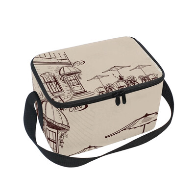 ALAZA Lunch Box Insulated Lunch Bag Large Cooler Old Town Views And Street Cafes Tote Bag
ALAZA Lunch Box Insulated Lunch Bag Large Cooler Old Town Views And Street Cafes Tote Bag