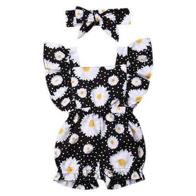 Summer Baby Girl Romper Clothes Set Daisy Print Sleeveless Short Romper Set Bow Headband Comfortable Sisters Clothes Set
Summer Baby Girl Romper Clothes Set Daisy Print Sleeveless Short Romper Set Bow Headband Comfortable Sisters Clothes Set