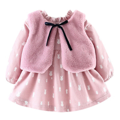 Kids Dress For Girl Clothes Winter Plus Velvet Faux Fur Vest Bow Design Kids Dress for Princess Girls Clothes
Kids Dress For Girl Clothes Winter Plus Velvet Faux Fur Vest Bow Design Kids Dress for Princess Girls Clothes