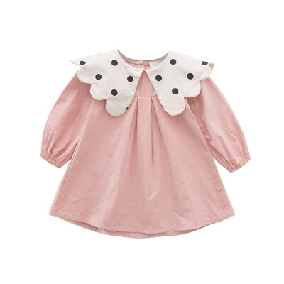 Spring Autumn New Baby Kids Girls Cotton Long Sleeve Dress Dots Doll Collar Solid Color Princess Skirt High Waist Button Dresses
Spring Autumn New Baby Kids Girls Cotton Long Sleeve Dress Dots Doll Collar Solid Color Princess Skirt High Waist Button Dresses