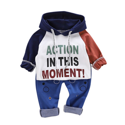 Hot Baby Casual Clothing Autumn Spring Sweatshirt Sets Boys Girls Long Sleeve With Hoodie Letter Print Trousers Costume 1-6Y
Hot Baby Casual Clothing Autumn Spring Sweatshirt Sets Boys Girls Long Sleeve With Hoodie Letter Print Trousers Costume 1-6Y