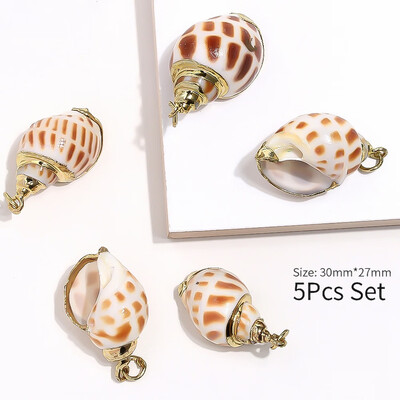 5 Pcs Gold Plated Sea Shells For Jewelry Fashion DIY Handmade Home Decor Natural Shell Craft Accessories Ornaments
5 Pcs Gold Plated Sea Shells For Jewelry Fashion DIY Handmade Home Decor Natural Shell Craft Accessories Ornaments
