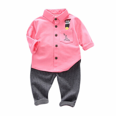 Autumn Baby Boys Casual Long Sleeve Cartoon Print Shirt Blouse TopsStripe Pants Trouser Set
Autumn Baby Boys Casual Long Sleeve Cartoon Print Shirt Blouse TopsStripe Pants Trouser Set