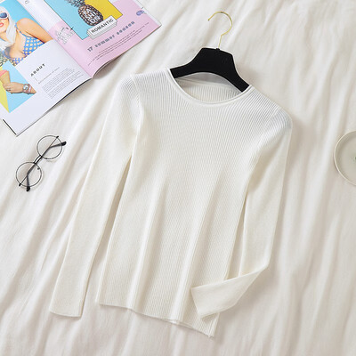 Women Korean Solid Color Sweater Female Knitted Long Sleeves Pullovers Basic O Neck Jumpers Autumn Pull Femme
Women Korean Solid Color Sweater Female Knitted Long Sleeves Pullovers Basic O Neck Jumpers Autumn Pull Femme