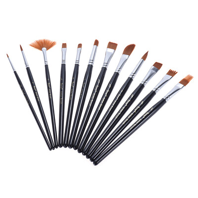 12pcsPack Paint Brush Kit Set Round Point Tip Nylon Hair Artist Acrylic Aquarelle Watercolor Oil Painting
12pcsPack Paint Brush Kit Set Round Point Tip Nylon Hair Artist Acrylic Aquarelle Watercolor Oil Painting