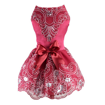 Mesh Princess Dog Dresses Summer Dog Clothes Bow Tutu Princess Dress Puppy Lace Skirt Wedding Party Pet Apparel
Mesh Princess Dog Dresses Summer Dog Clothes Bow Tutu Princess Dress Puppy Lace Skirt Wedding Party Pet Apparel
