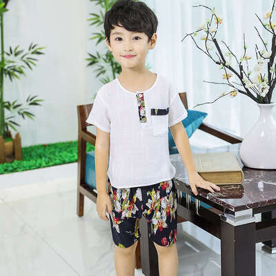 95 Toddler Kids Baby Boy Clothes Sets Ethnic Style Children Chinese Clothing Tang Suit Summer Short-Sleeved Pants Suit 2-6Y
95 Toddler Kids Baby Boy Clothes Sets Ethnic Style Children Chinese Clothing Tang Suit Summer Short-Sleeved Pants Suit 2-6Y