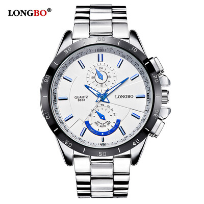 LONGBO Brand New Fashion Sports Wristwatch Luxury Quartz Watches Men Alloy Strap Watches Man Waterproof Military Watch 8833
LONGBO Brand New Fashion Sports Wristwatch Luxury Quartz Watches Men Alloy Strap Watches Man Waterproof Military Watch 8833