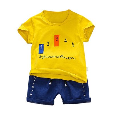 Summer Baby Boys Clothes Sets Short Sleeve Letter Print T-shirtShorts Children Casual Outfits
Summer Baby Boys Clothes Sets Short Sleeve Letter Print T-shirtShorts Children Casual Outfits