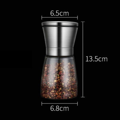 Household Kitchen Supplies Kitchenware Stainless Steel Manual Salt And Pepper Shakers Herb Mill Pepper Grinder Ceramic Mill
Household Kitchen Supplies Kitchenware Stainless Steel Manual Salt And Pepper Shakers Herb Mill Pepper Grinder Ceramic Mill