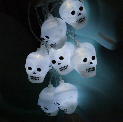 2018 new LED lantern Halloween Halloween decorations 2 meters long quiet recording skull&head lamp string battery light
2018 new LED lantern Halloween Halloween decorations 2 meters long quiet recording skull&head lamp string battery light