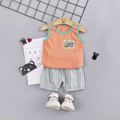 2PcsSet Summer Children Baby Boys Girls Casual Sleeveless Cartoon Animal Print Vest TopsPlaid Shorts Suits Costume Set
2PcsSet Summer Children Baby Boys Girls Casual Sleeveless Cartoon Animal Print Vest TopsPlaid Shorts Suits Costume Set