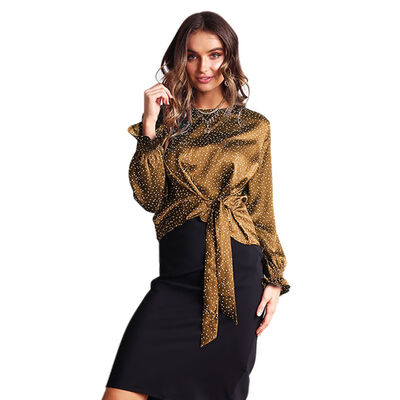 Women Polka Dot Print Bow Lace Up Blouses Fashion Long Sleeve O-neck Shirt Blouse Shirt Casual Tops Casual Blusas Femininas
Women Polka Dot Print Bow Lace Up Blouses Fashion Long Sleeve O-neck Shirt Blouse Shirt Casual Tops Casual Blusas Femininas