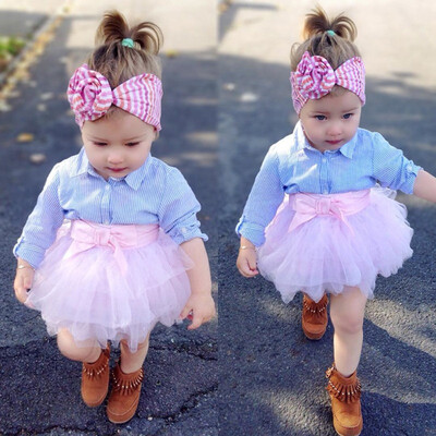 2pcsSet Baby Clothes Set New Children Cotton ShirtLace Tutu Skirts Suit Kids Casual Striped Baby Girls Clothes 0-4T
2pcsSet Baby Clothes Set New Children Cotton ShirtLace Tutu Skirts Suit Kids Casual Striped Baby Girls Clothes 0-4T