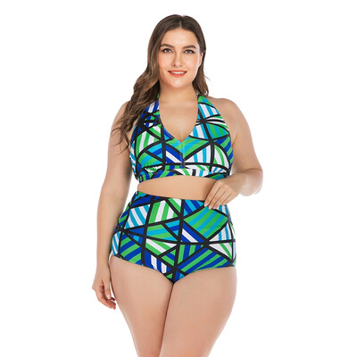 Women Tankini Printed Halter Top High Waist Bikini Swimwear Lady Wire Free Padded Bra Plus Size Swimsuit Beach Suit
Women Tankini Printed Halter Top High Waist Bikini Swimwear Lady Wire Free Padded Bra Plus Size Swimsuit Beach Suit