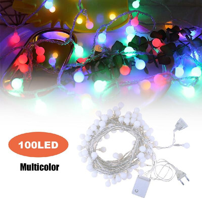 100LED Decorating Lamp Led String Lights with White Balls for Festival Christmas Holiday Party Decoration
100LED Decorating Lamp Led String Lights with White Balls for Festival Christmas Holiday Party Decoration