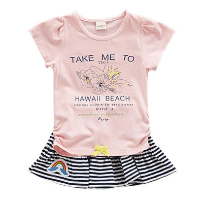 Summer New Arrivals Sweet Baby Girls Short Sleeve T Shirt Floral Skirt Children Clothing Set 3 Colors Available
Summer New Arrivals Sweet Baby Girls Short Sleeve T Shirt Floral Skirt Children Clothing Set 3 Colors Available