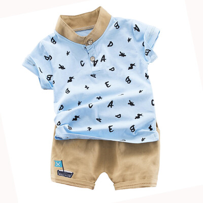 Summer Baby Boys Short Sleeve Alphabet Print Tops Blouse T-shirtShorts Children Casual Outfits Sets Kids Clothing
Summer Baby Boys Short Sleeve Alphabet Print Tops Blouse T-shirtShorts Children Casual Outfits Sets Kids Clothing
