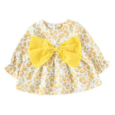 Autumn Baby Girls Dress Floral Pattern Long Sleeve Dress With Big Bow Design Kids Clothes Cute Toddler Pageant Sundress Fashion
Autumn Baby Girls Dress Floral Pattern Long Sleeve Dress With Big Bow Design Kids Clothes Cute Toddler Pageant Sundress Fashion