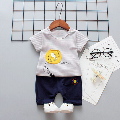 Baby Boys Clothes Sets Summer Striped Print Short Sleeve Tops Shirts Pant Casual Kids Childrens Clothing Suit
Baby Boys Clothes Sets Summer Striped Print Short Sleeve Tops Shirts Pant Casual Kids Childrens Clothing Suit