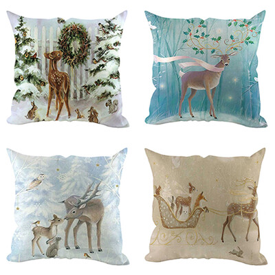 Siaonvr 4Pcs Christmas Pillow Cover Pillowcases Decorative Sofa Cushion Cover Decoration
Siaonvr 4Pcs Christmas Pillow Cover Pillowcases Decorative Sofa Cushion Cover Decoration