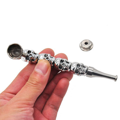 Premium Skull Zinc Alloy Metal Smoking Pipe 128MM Metal Bowl Metal Smoking Hand Spoon Pipe Tobacco Fit Dry Herb Pipes smoking
Premium Skull Zinc Alloy Metal Smoking Pipe 128MM Metal Bowl Metal Smoking Hand Spoon Pipe Tobacco Fit Dry Herb Pipes smoking