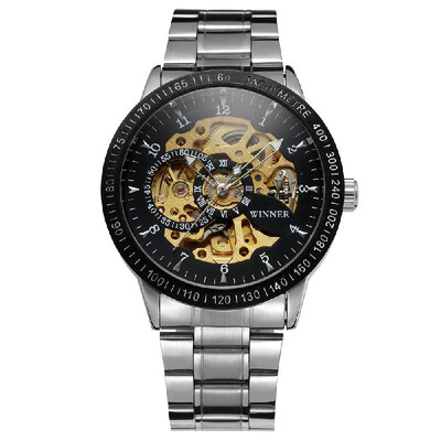 Winner 8085 Men Fashion Automatic Mechanical Business Wrist Watch Luxury Fashion Military Watch Men Skeleton Dial Stainless Steel
Winner 8085 Men Fashion Automatic Mechanical Business Wrist Watch Luxury Fashion Military Watch Men Skeleton Dial Stainless Steel