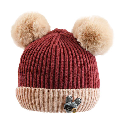 Warm Winter Newborn Cute Warm Kids Girls Boys Baby Cartoon Bear Hats Knitted Wool Hemming Caps With Ball
Warm Winter Newborn Cute Warm Kids Girls Boys Baby Cartoon Bear Hats Knitted Wool Hemming Caps With Ball