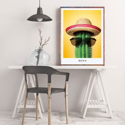 Nordic Personality Cactus Green Plant Small Fresh Simple Frameless Painting Living Room Decoration
Nordic Personality Cactus Green Plant Small Fresh Simple Frameless Painting Living Room Decoration