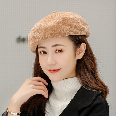 Dong Yuns New Joker Ladies Velvet Pure Color Simple Pumpkin Painter Hat English Bud Hat in Autumn&Winter
Dong Yuns New Joker Ladies Velvet Pure Color Simple Pumpkin Painter Hat English Bud Hat in Autumn&Winter