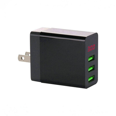 LED Display 3 USB Charger Universal Mobile Phone USB Charger Fast Charging Wall Charger
LED Display 3 USB Charger Universal Mobile Phone USB Charger Fast Charging Wall Charger